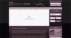 Desktop Screenshot of hotellemarais.com